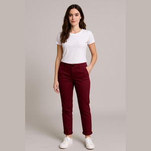 41 Hawthorne Cropped Maroon Trousers, Size 0, New